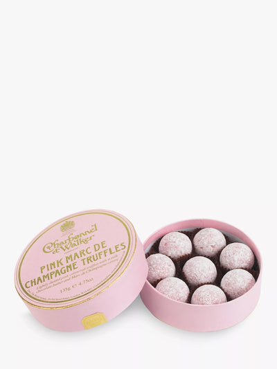 John Lewis Charbonnel et Walker Pink Champagne Truffles Milk Chocolate Truffles 135g- Buy online at McGrocer