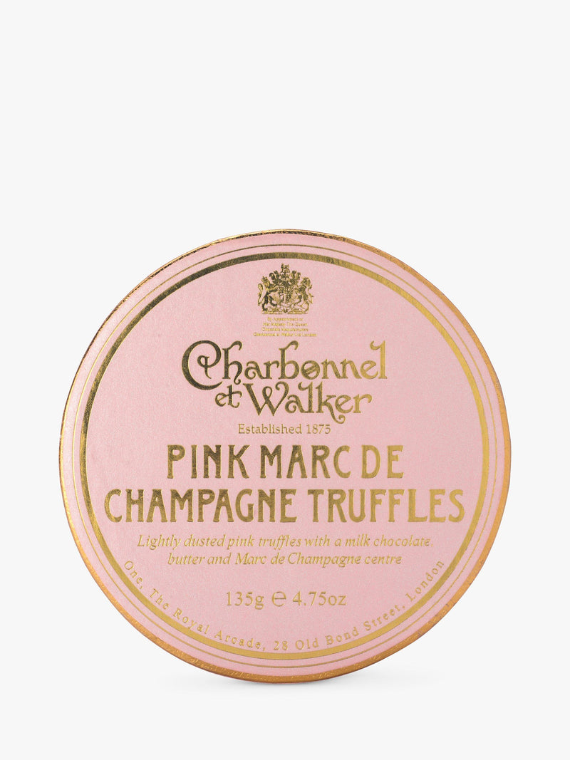 Charbonnel et Walker Pink Champagne chocolate truffles 135g - British product