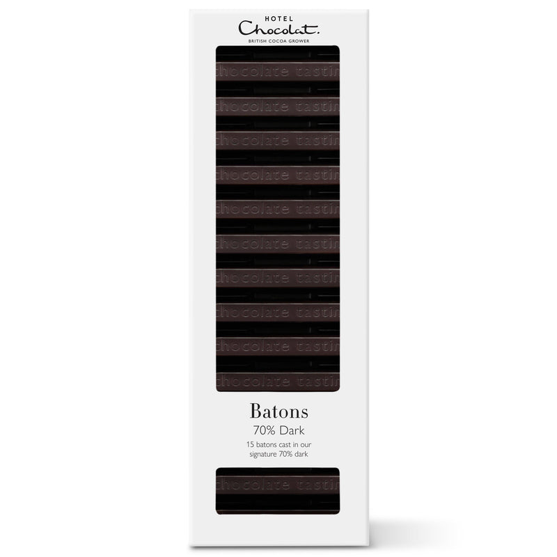 Hotel Chocolat dark chocolate batons 120g, UK version