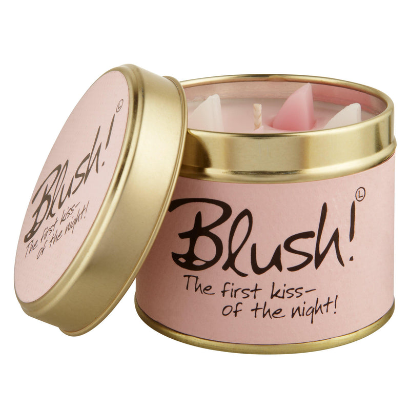 Lily-flame Blush scented tin candle 230g, UK version