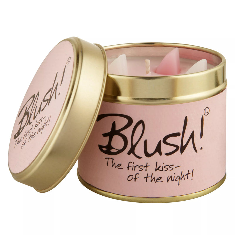 Lily-flame Blush scented tin candle 230g, UK version