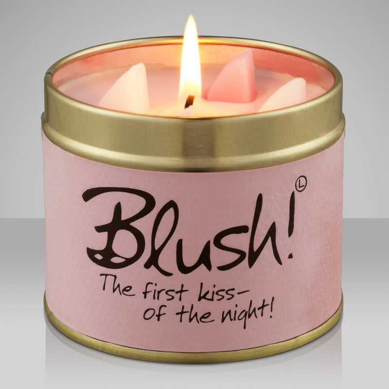 Lily-flame Blush scented tin candle 230g, UK version