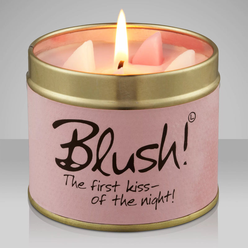 Lily-flame Blush scented tin candle 230g, UK version