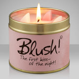 Lily-flame Blush scented tin candle 230g, UK version