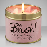 Lily-flame Blush scented tin candle 230g, UK version