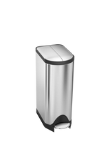 John Lewis Simplehuman Butterfly Pedal Bin Brushed Stainless Steel Kitchen Bin 30L- Buy online at McGrocer