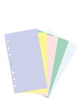 Filofax assorted coloured paper refill personal size (British brand)