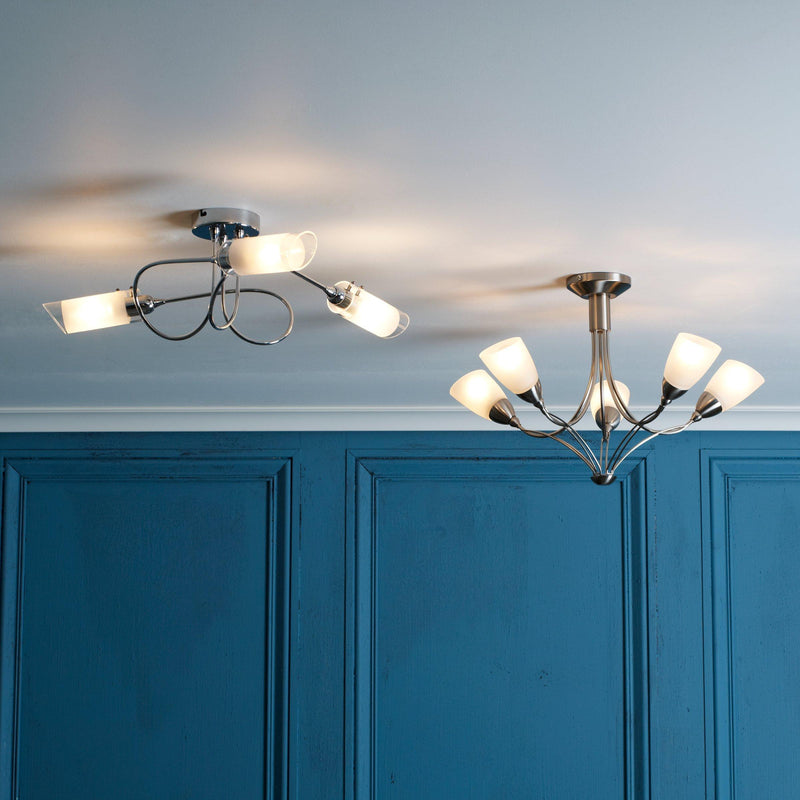 John Lewis Limbo ceiling light chrome (British brand)