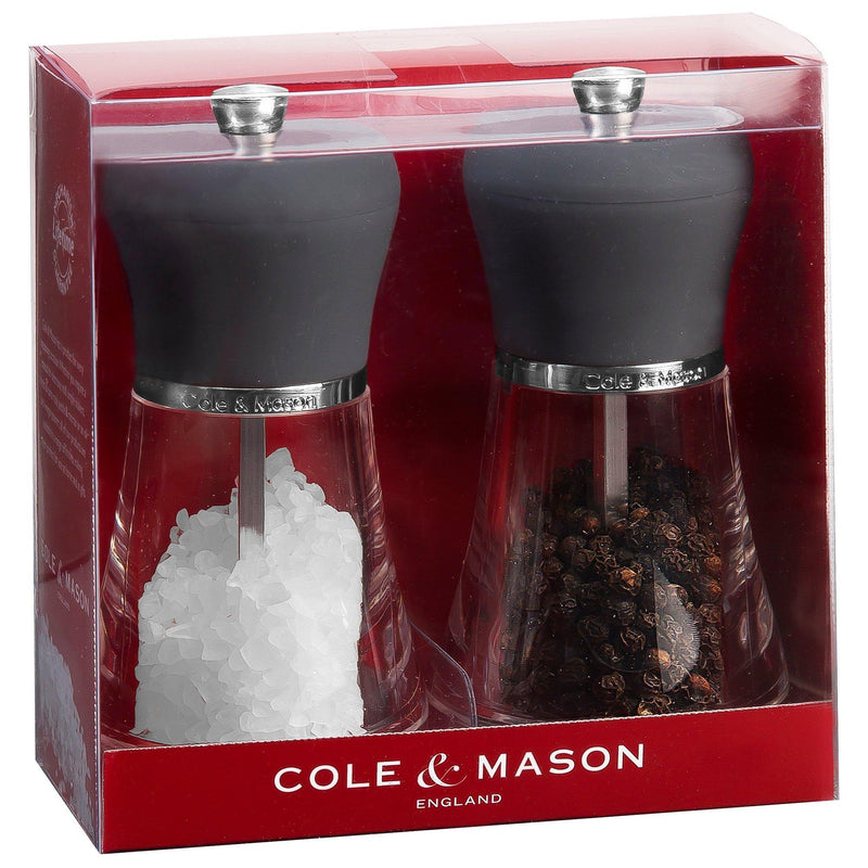 Cole & Mason Napoli salt and pepper mills 12cm (British brand)