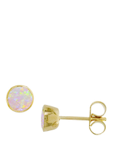 John Lewis E.W Adams 9ct Yellow Gold Opal Stud Earrings- Buy online at McGrocer