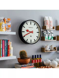 Newgate Clocks Putney wall clock 45cm black (British brand)