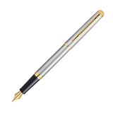 John Lewis Waterman Hémisphère Essential Fountain Pen, Silver/Gold- Buy online at McGrocer