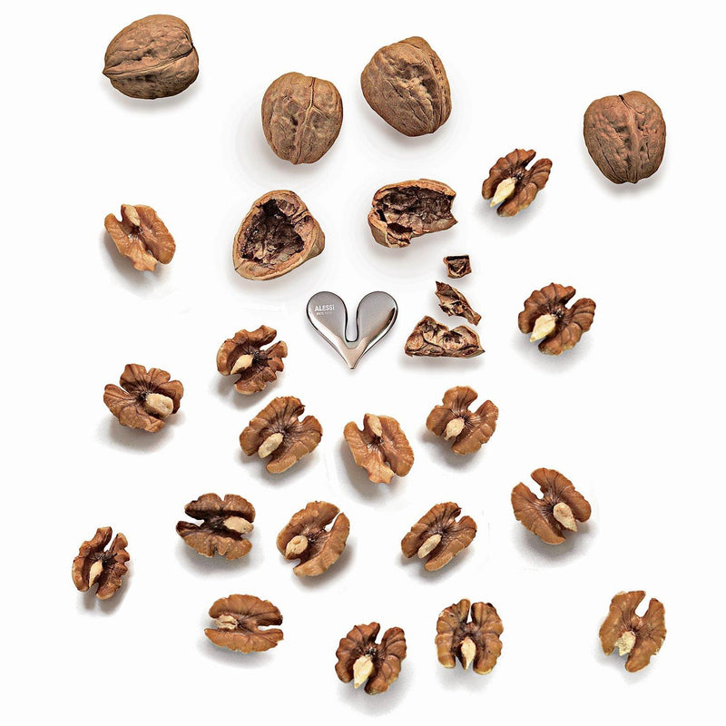 Alessi walnut opener in silver, UK version