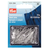 Prym Super Fine Hard Steel Pins, 15g