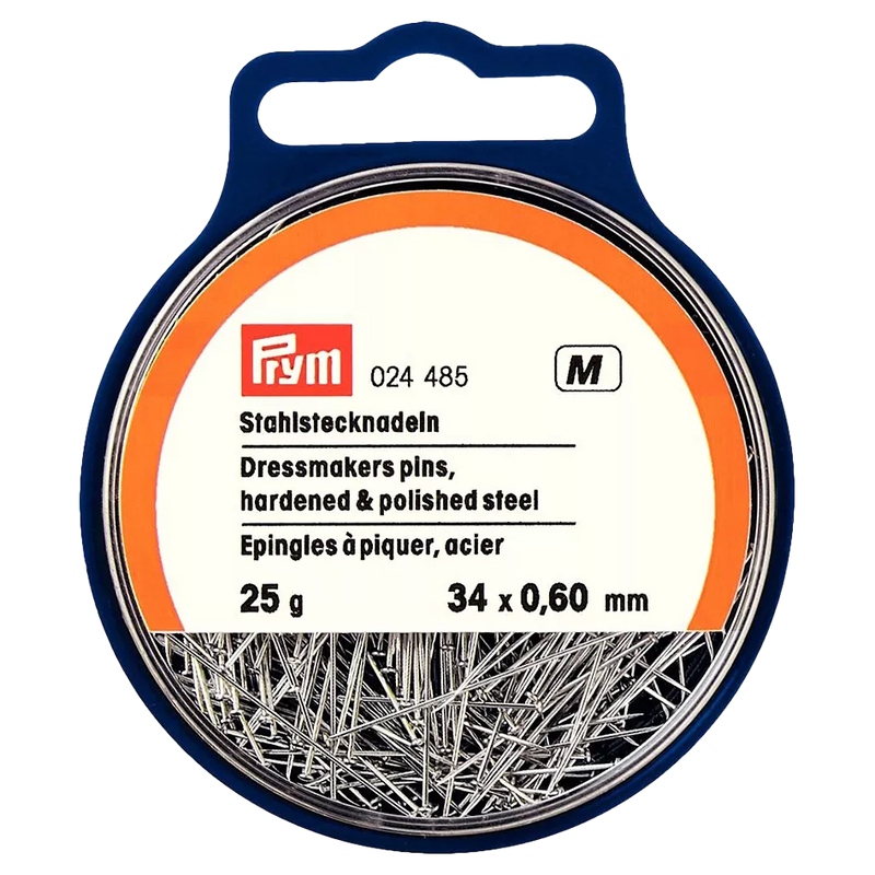 Prym dressmakers pins 34mm 25g tub (British brand)
