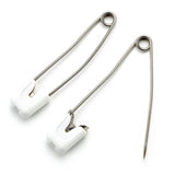 Prym stainless steel nappy pins 55mm pack of 4, imported from the UK