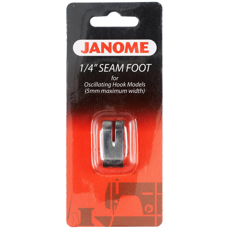 Janome quarter inch seam foot, UK version