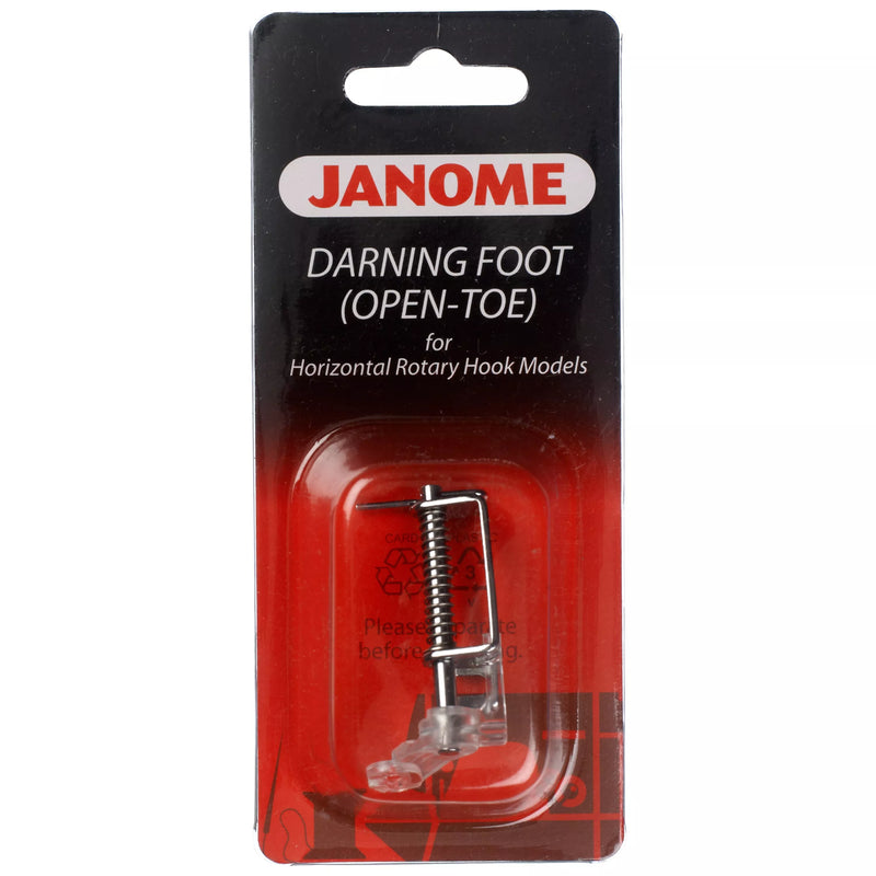 Janome Open Toe Embroidery Darning Foot, imported from the UK