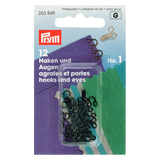 John Lewis Prym Brass Hooks And Eyes, Black- Buy online at McGrocer
