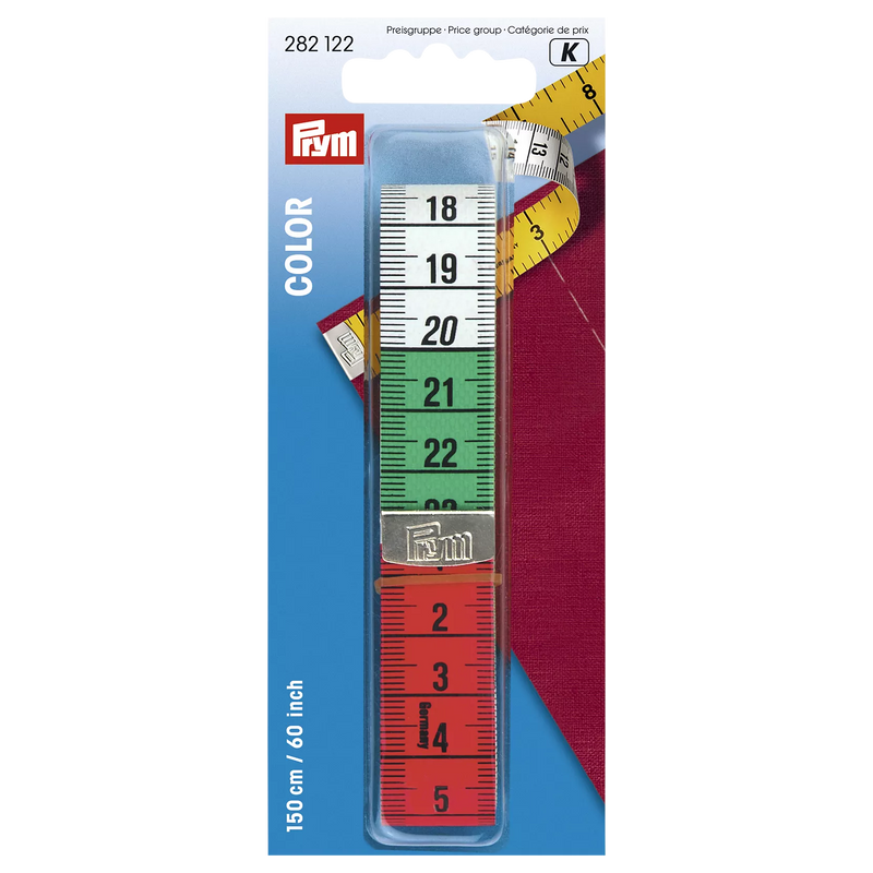 Prym colour tape measure 150cm, imported from the UK