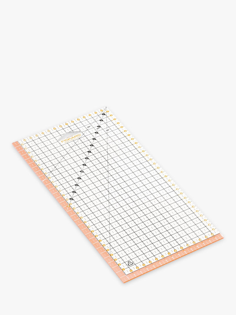Fiskars transparent acrylic ruler for quilting 15x30cm, UK version