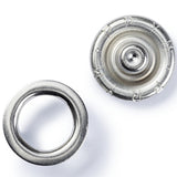 Prym brass press fasteners silver 10mm, imported from the UK
