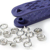 Prym brass press fasteners silver 10mm, imported from the UK