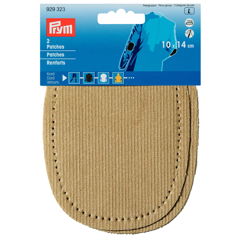 Prym Iron-On Cord Patches (2 Pack)