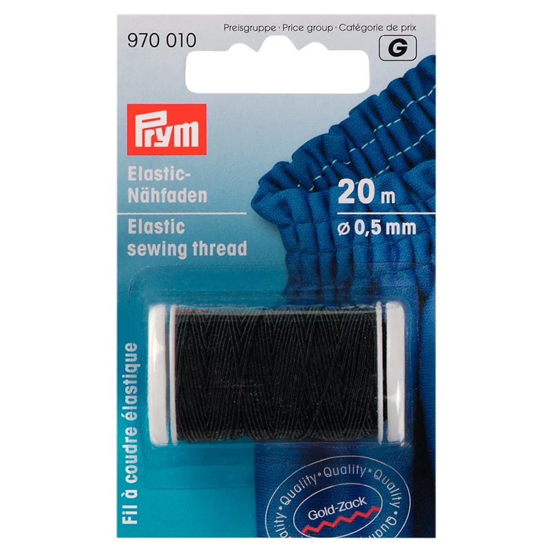 Prym elastic sewing thread 20m spool - British product