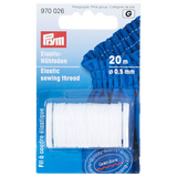 Prym Elastic Sewing Thread, White, 20m
