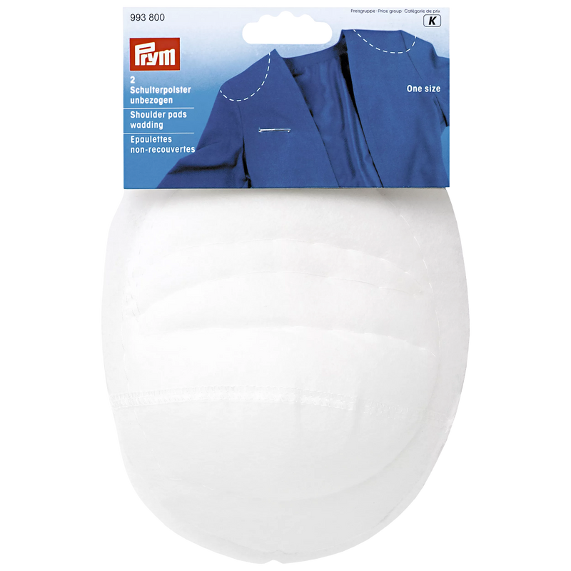 Prym shoulder pads raglan wadding one size pack of 2 - British product