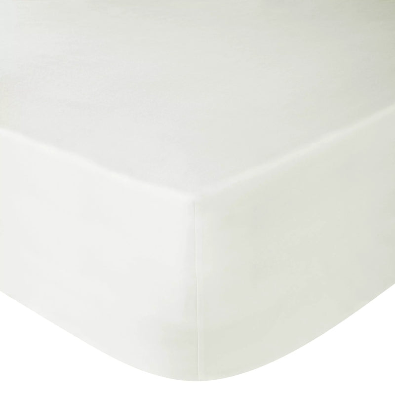 John Lewis Crisp & Fresh Egyptian Cotton Percale 200 Thread Count Deep Fitted Sheet - Single