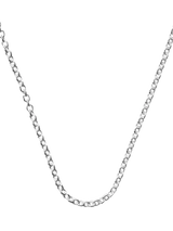 John Lewis Nina B Silver Trace Chain Necklace 75cm- Buy online at McGrocer