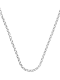 Nina B silver trace chain necklace 75cm, UK version