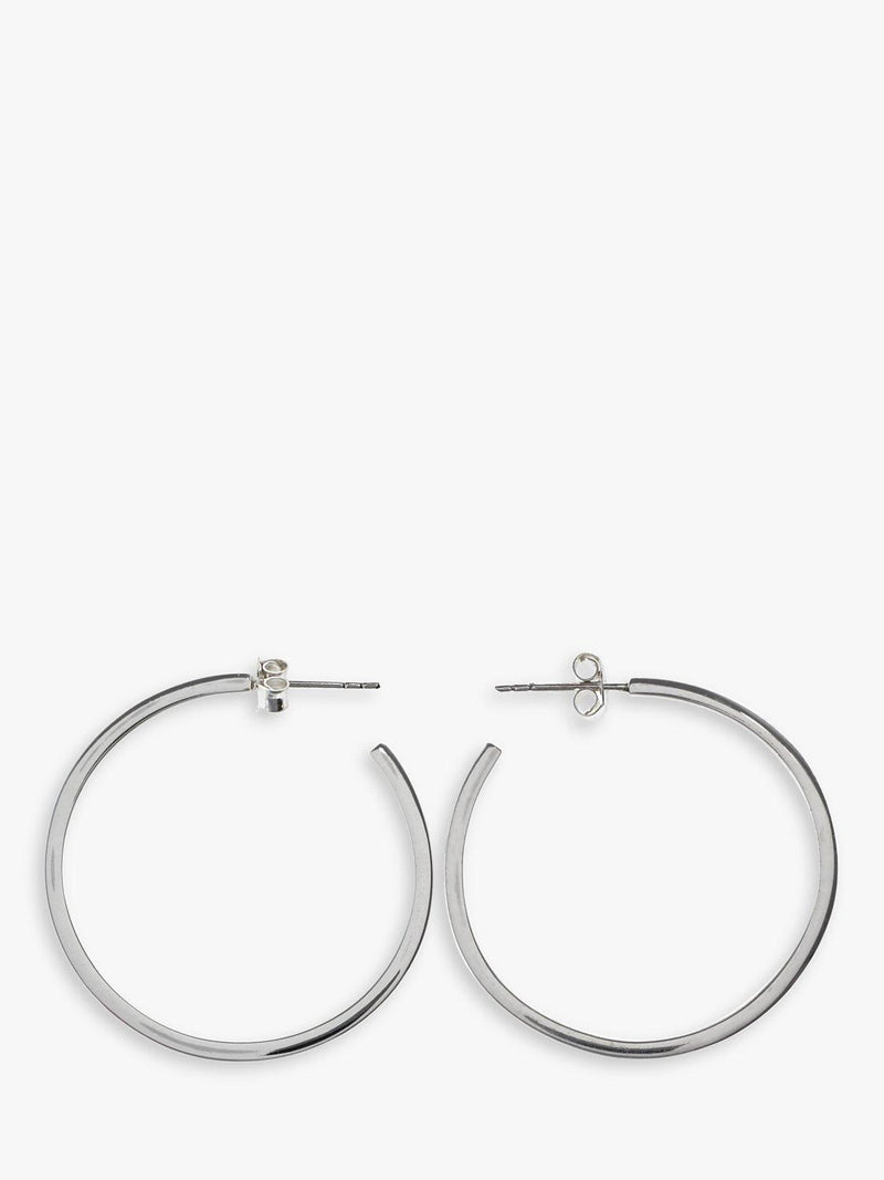 Nina B sterling silver hoop earrings 3cm diameter, imported from the UK