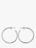 Nina B sterling silver hoop earrings 3cm diameter, imported from the UK