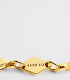 Anni Lu gold-plated beaded bracelet 16.5cm, UK version