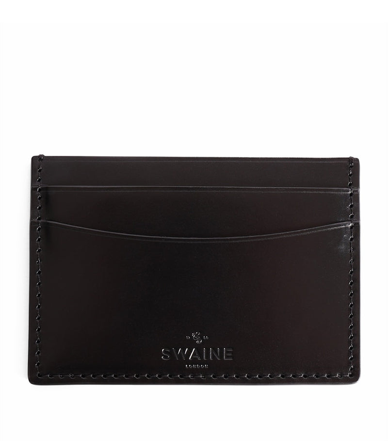 Swaine leather card holder slim 8cm x 10.5cm, imported from the UK