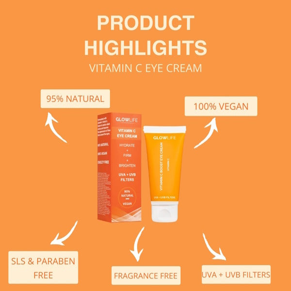 Glowlife vitamin C eye cream 30ml, UK version