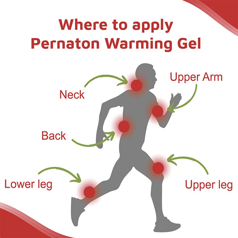 Pernaton Warming Gel 125ml for muscle relaxation, UK version