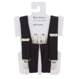 John Lewis Boy Fully Adjustable Braces, One Size, Black - McGrocer