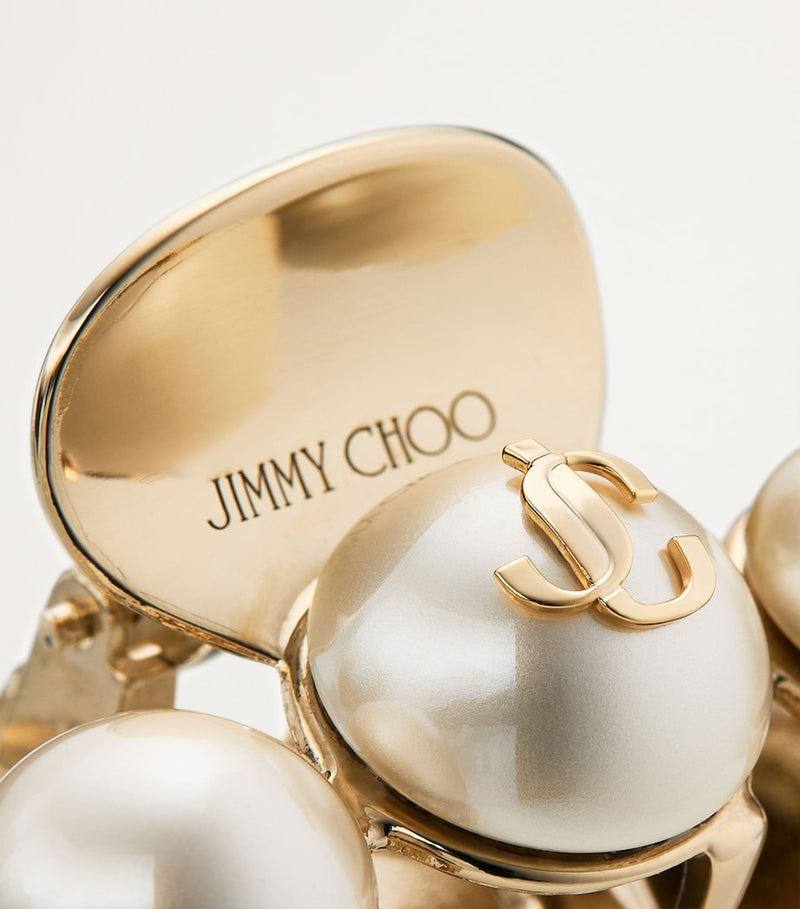 Jimmy Choo crystal-embellished claw hair clip - British product