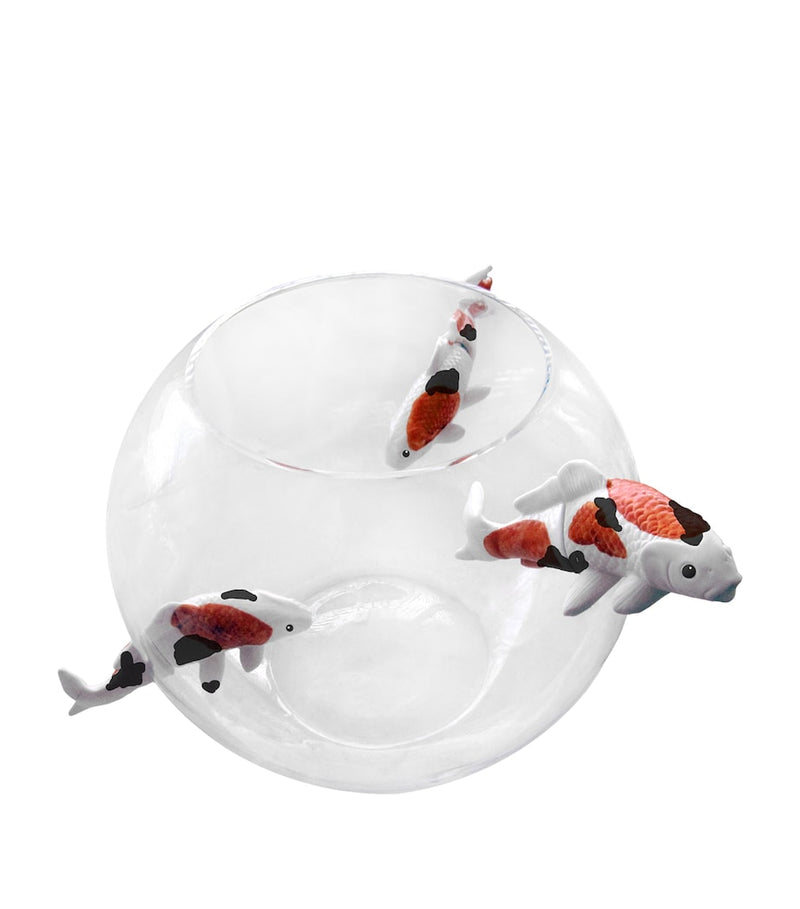 Roche Bobois Glass Fish vase 35cm, imported from the UK