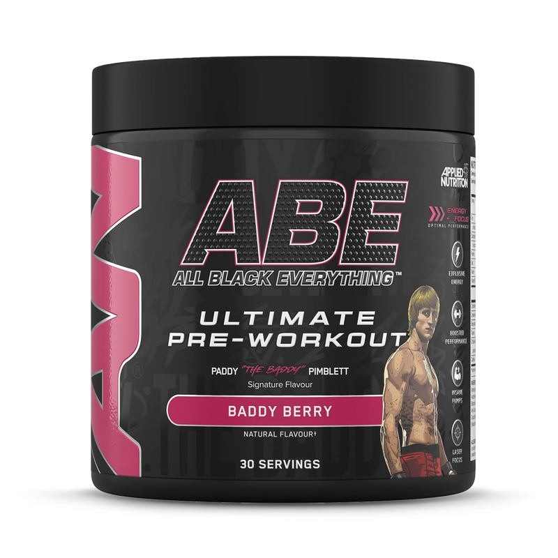 Applied Nutrition ABE Pre-Workout Baddy Berry 375g, imported from the UK