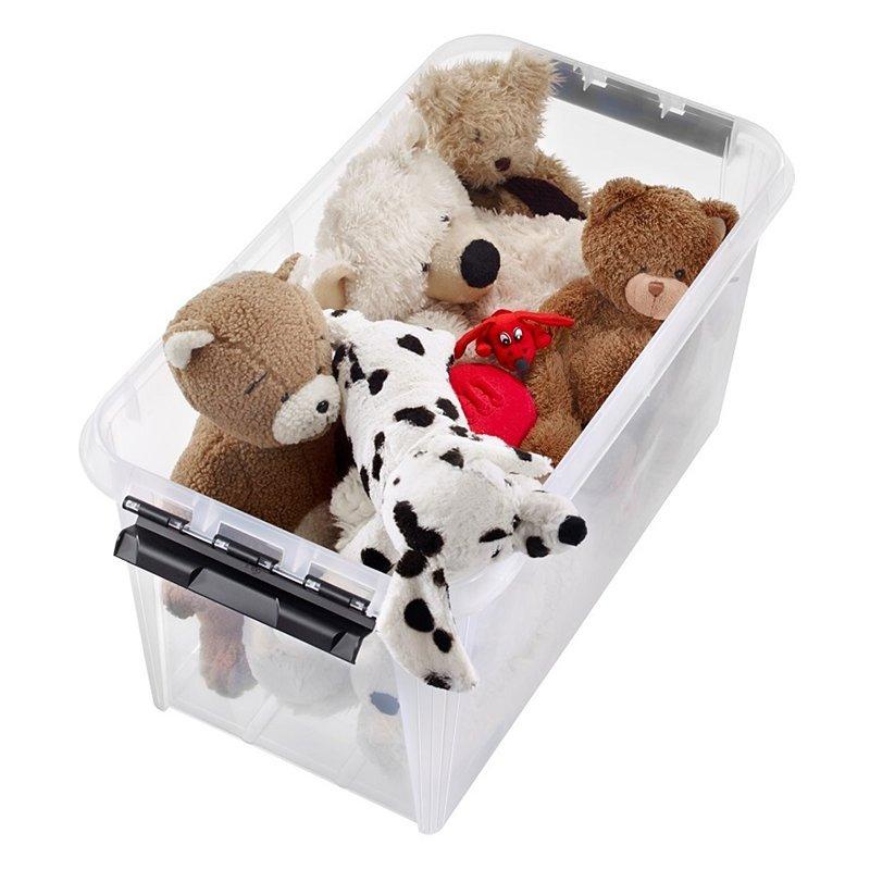 SmartStore plastic storage box with lid 46L (British brand)