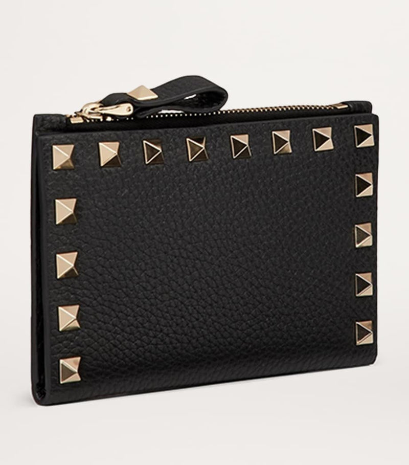 Valentino Garavani Rockstud coin and card holder (British brand)