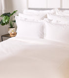 Peter Reed emperor flat sheet with stripe embroidery, 356cm x 292cm, imported from the UK