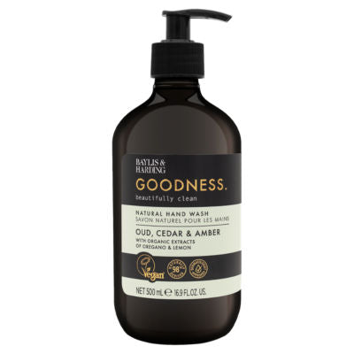 ASDA Baylis & Harding Goodness Oud Cedar Amber Natural Hand Wash 500ml- Buy online at McGrocer