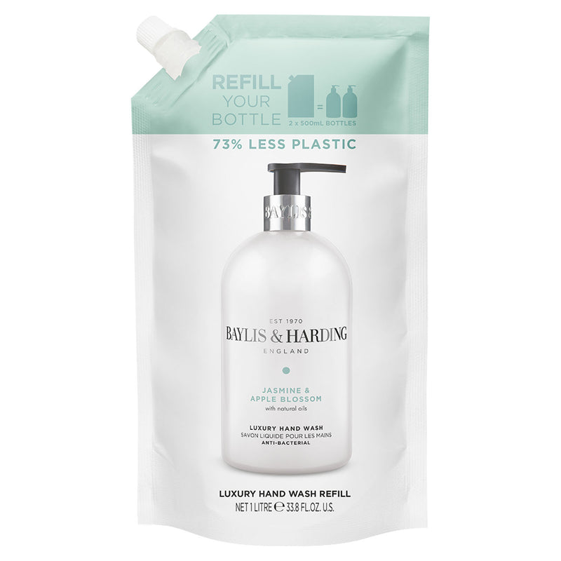 Baylis & Harding Jasmine & Apple Blossom anti-bacterial hand wash refill 1 litre - British product