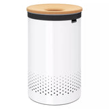 John Lewis Brabantia Cork Lid Laundry Bin White 60L- Buy online at McGrocer
